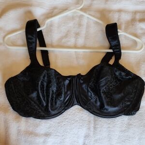 Bali Black Full-Coverage Bra with Adjustable Straps
